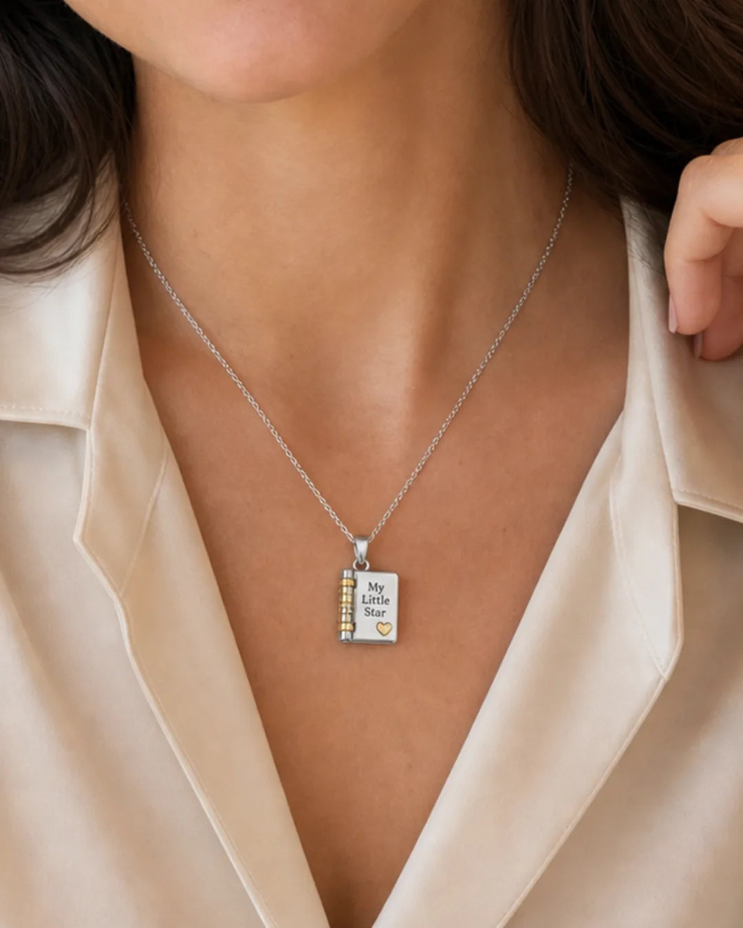 Book Locket Necklace for Daughter
