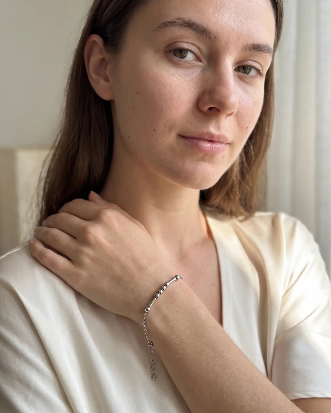 Emmeline Morse Code Bracelet Essence