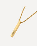 Charlotte Engraved Bar Necklace