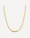 Sophia Herringbone Necklace with Engraved Names