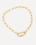 Mariella Carabiner Charm Lock Necklace