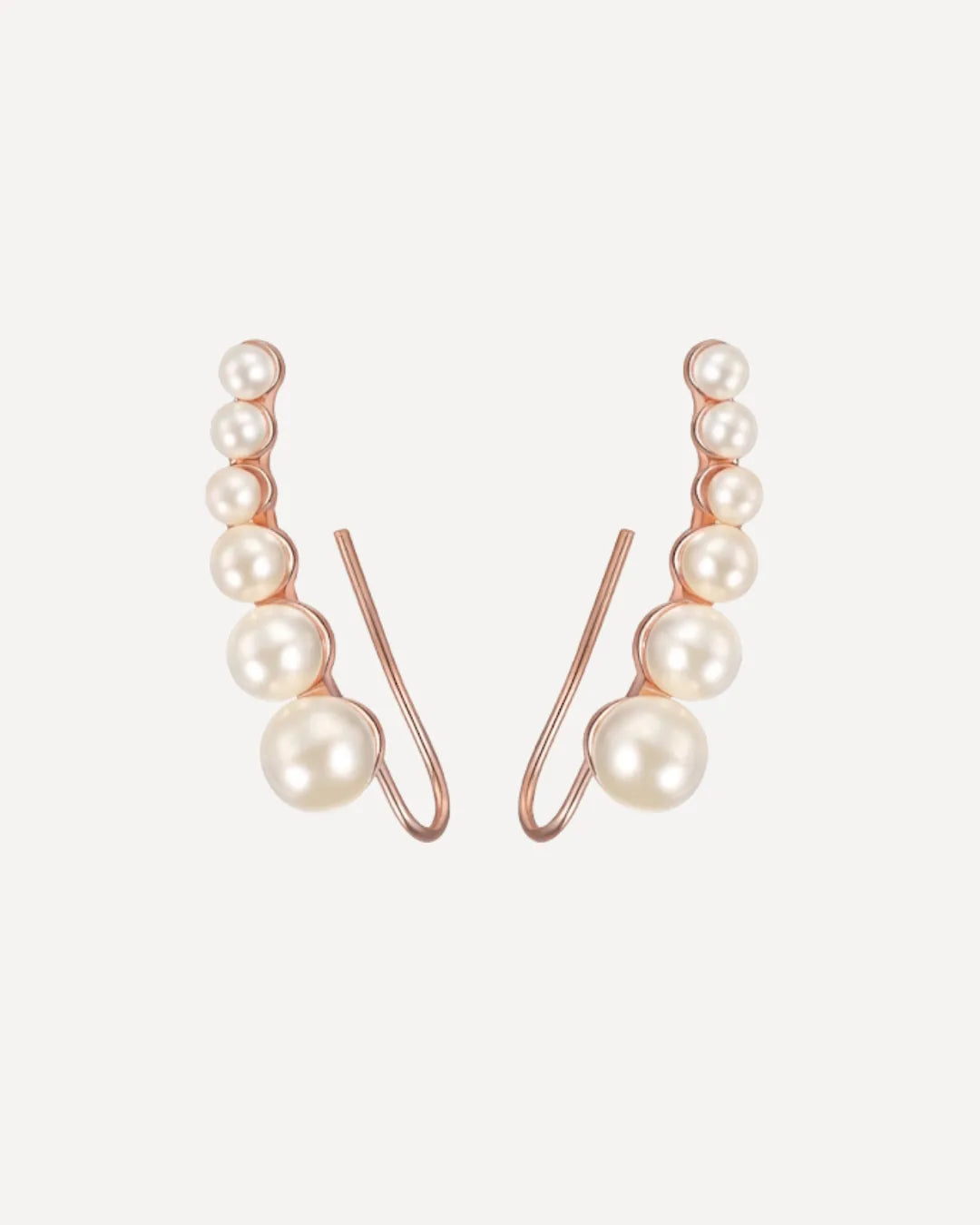 Isadora Pearl Ear Climber Earrings Elegant