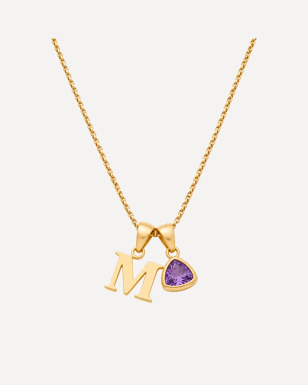 Emma Initial Birthstone Necklace