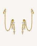 Celestia Illusion Chain Earrings Luxe