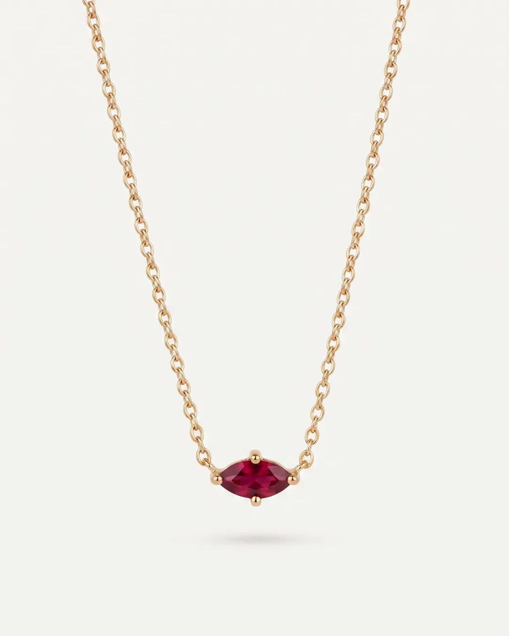 Celestine Marquise Birthstone Necklace Radiance