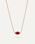 Celestine Marquise Birthstone Necklace Radiance