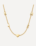 Emma Multi Initial Necklace with Heart Charm