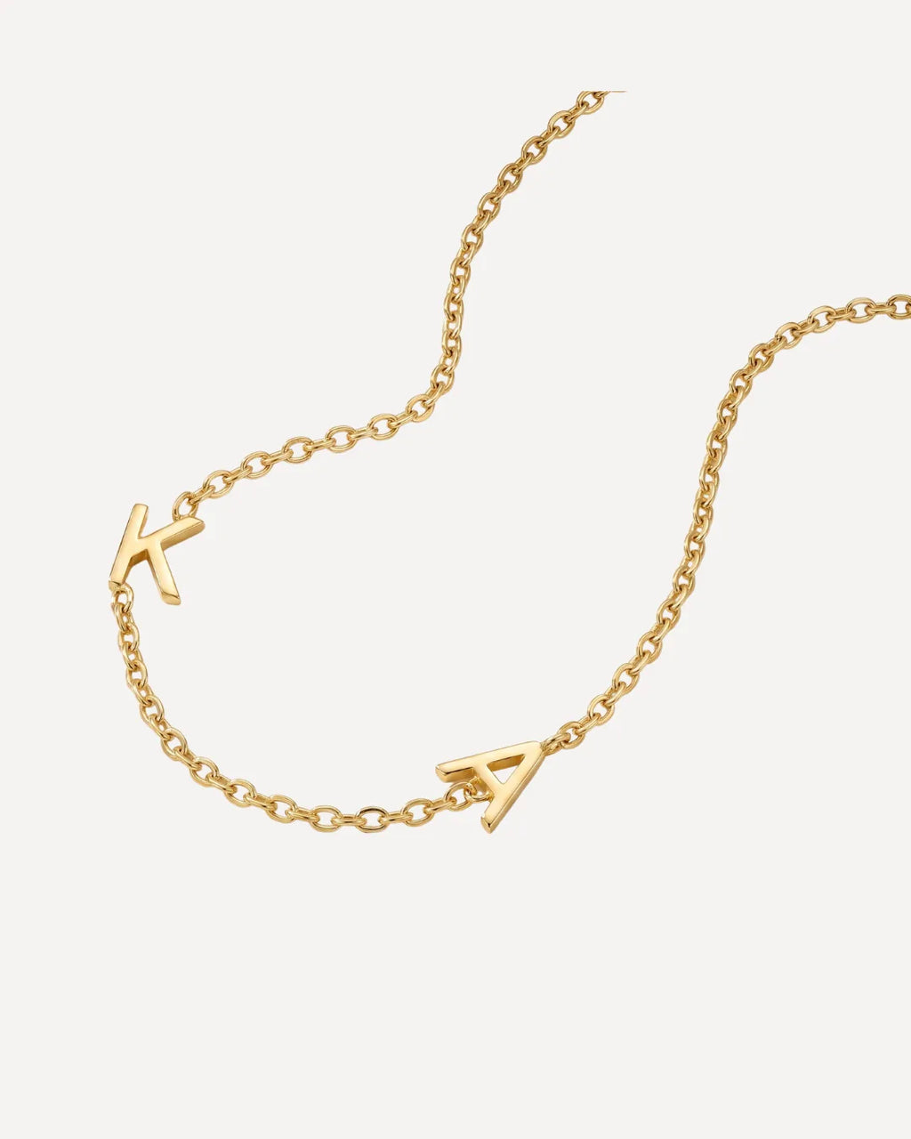 Penelope Sideways Initial Necklace Chic