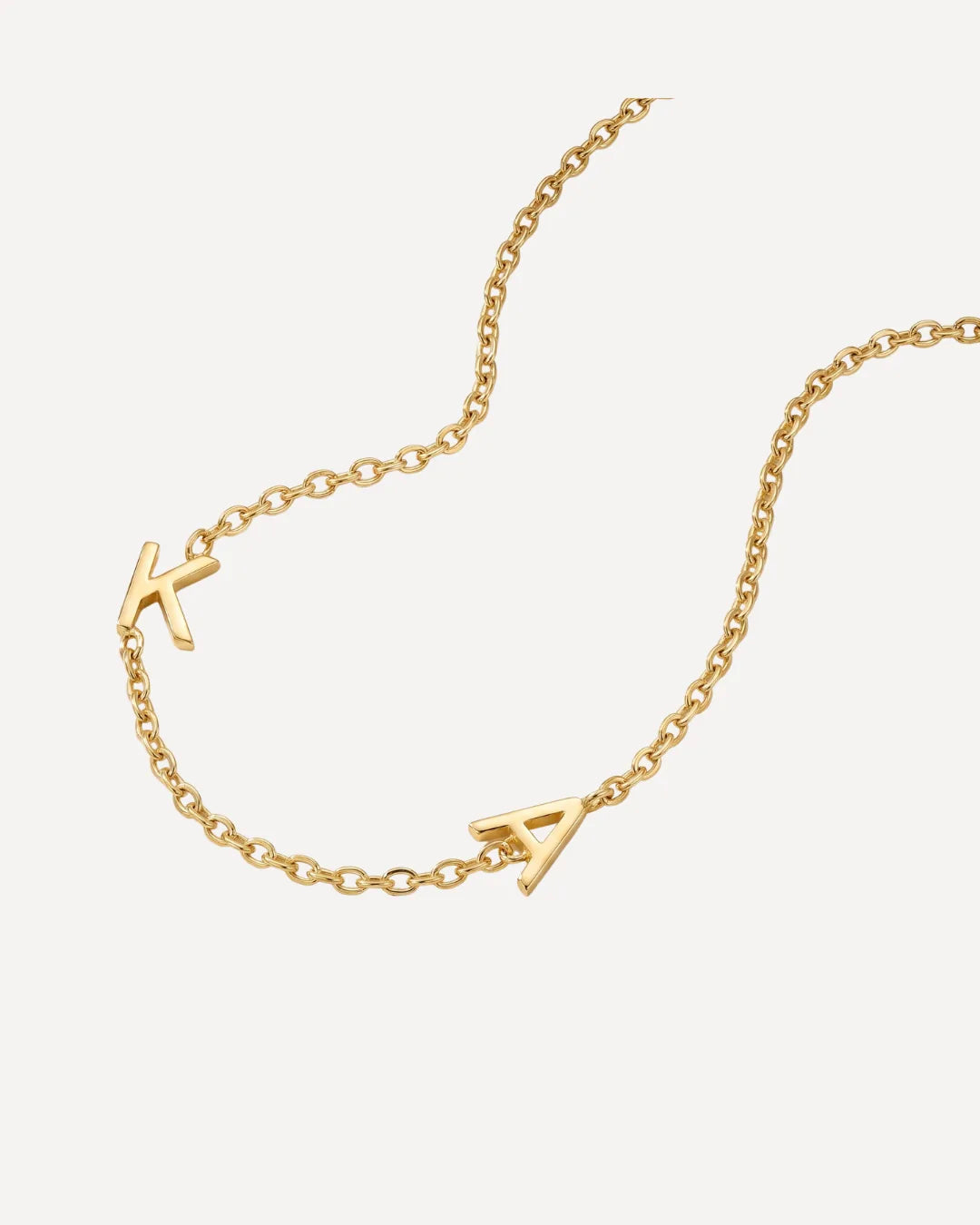 Penelope Sideways Initial Necklace Chic