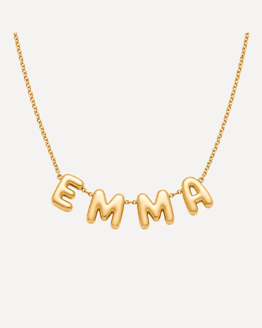 Amelia Bubble Name Necklace