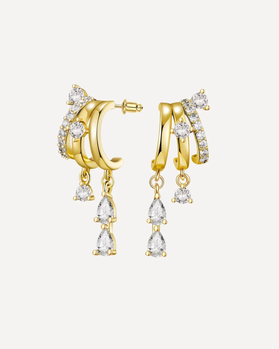 Odette Crystal Illusion Drop Earrings Radiance