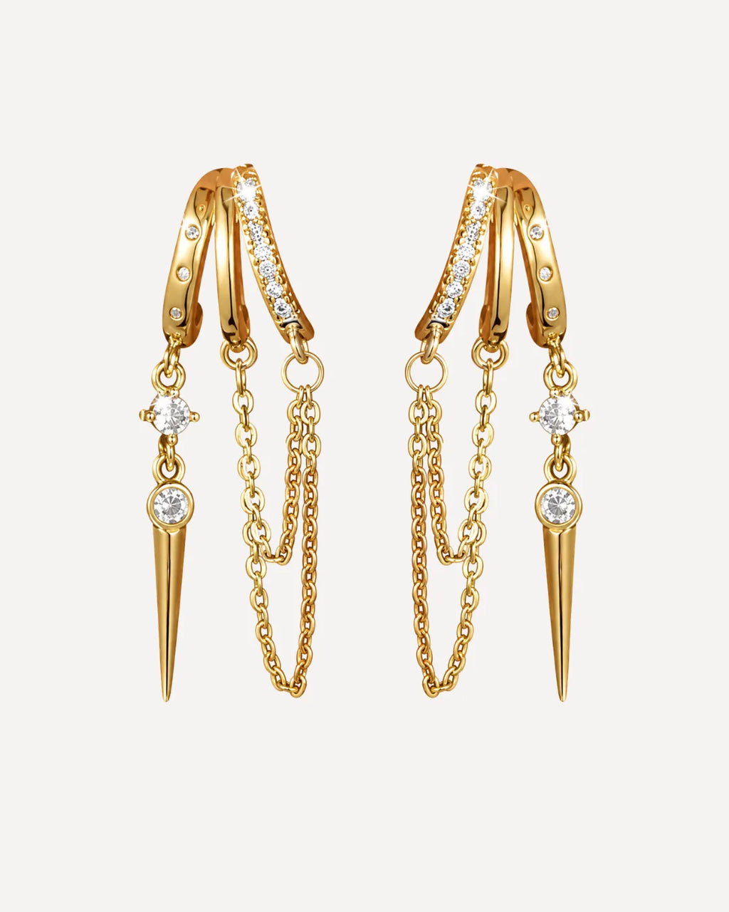 Bianca Spike Illusion Earrings Luxe