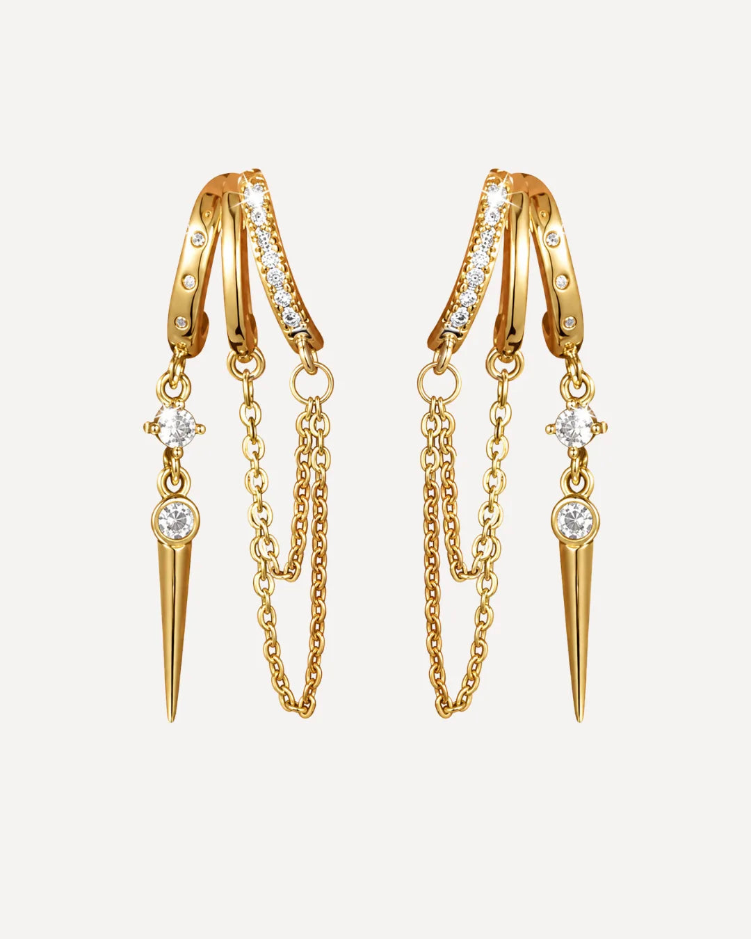 Bianca Spike Illusion Earrings Luxe