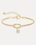 Celestine Initial Knot Bracelet Grace