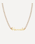 Women Tennis Necklace with Signature Name