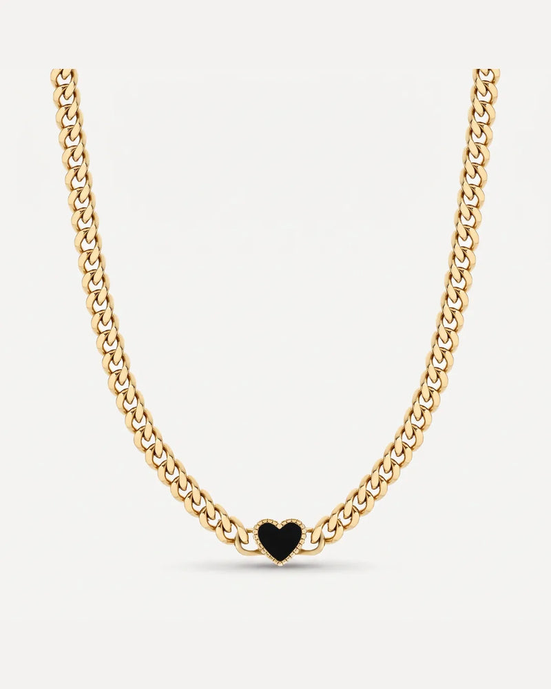 Sabrina Heart Chain Necklace Amour