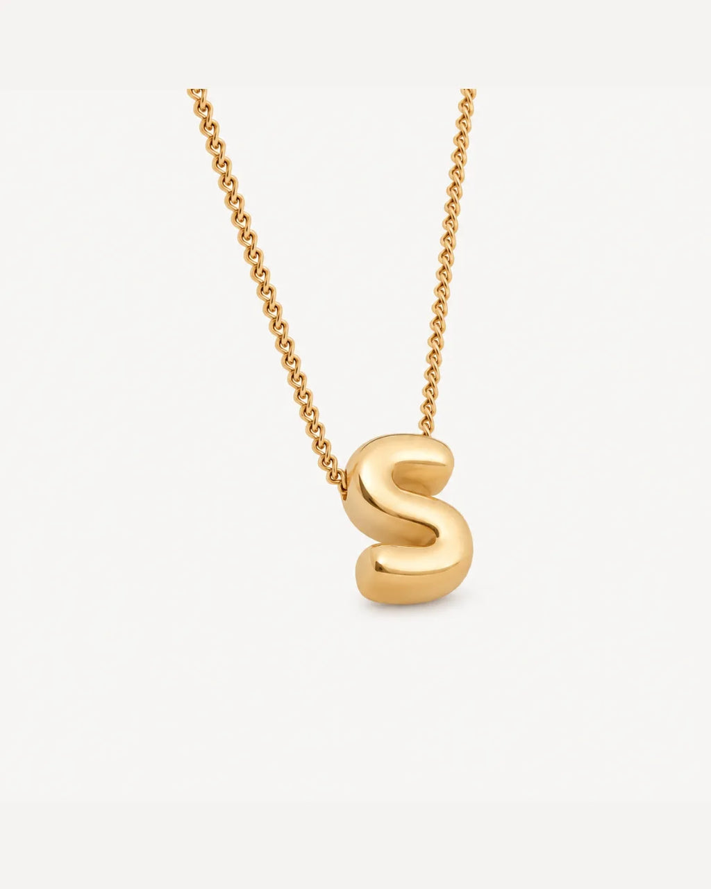 Emma Bubble Initial Charm Necklace