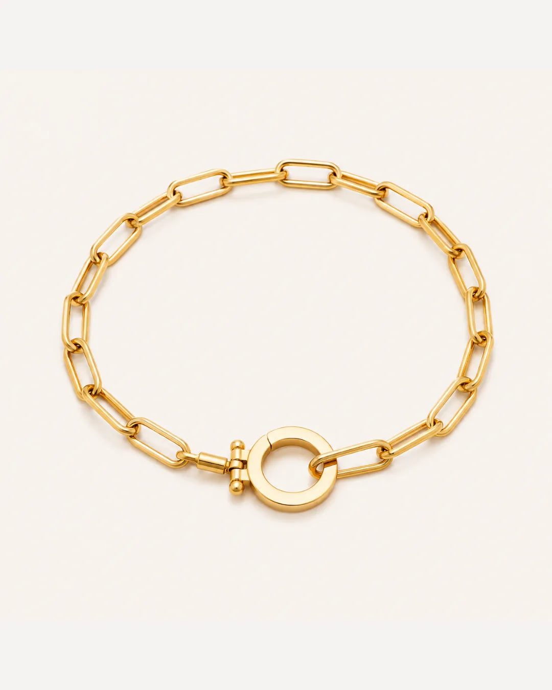Ava Paperclip Chain Bracelet for Charms