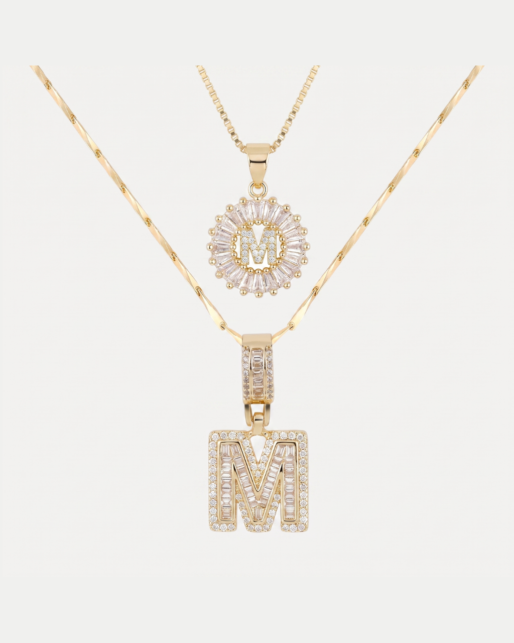 Elowen Layered Initial Necklace Brilliance