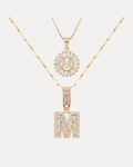 Elowen Layered Initial Necklace Brilliance