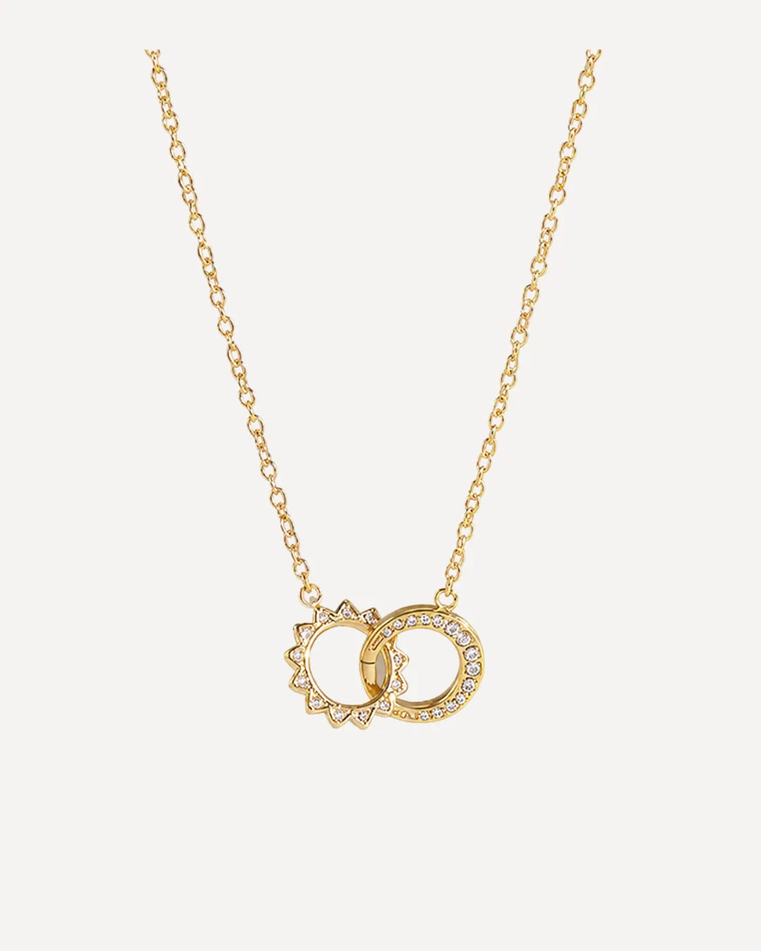 Celestine Interlocking Circle Necklace Unity