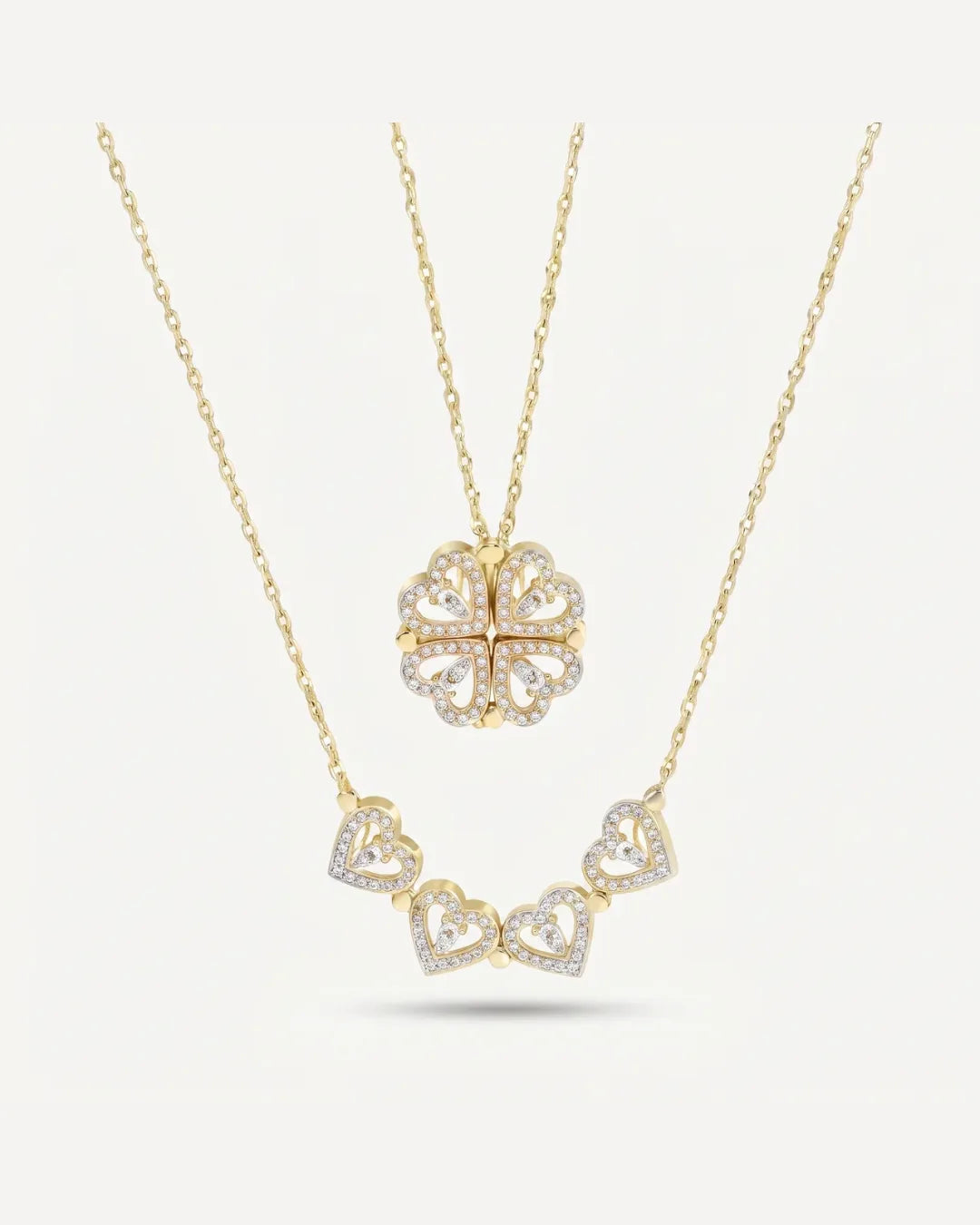 Evangeline Lucky Clover Necklace Charm