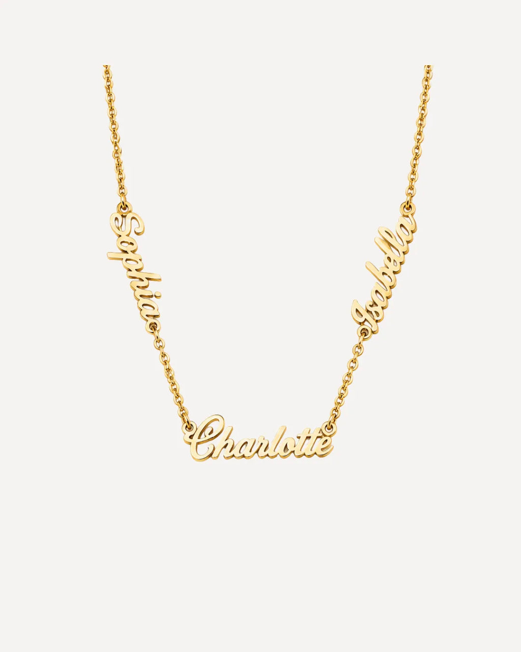 Ava Multiple Name Necklace with Custom Names