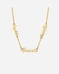 Ava Multiple Name Necklace with Custom Names