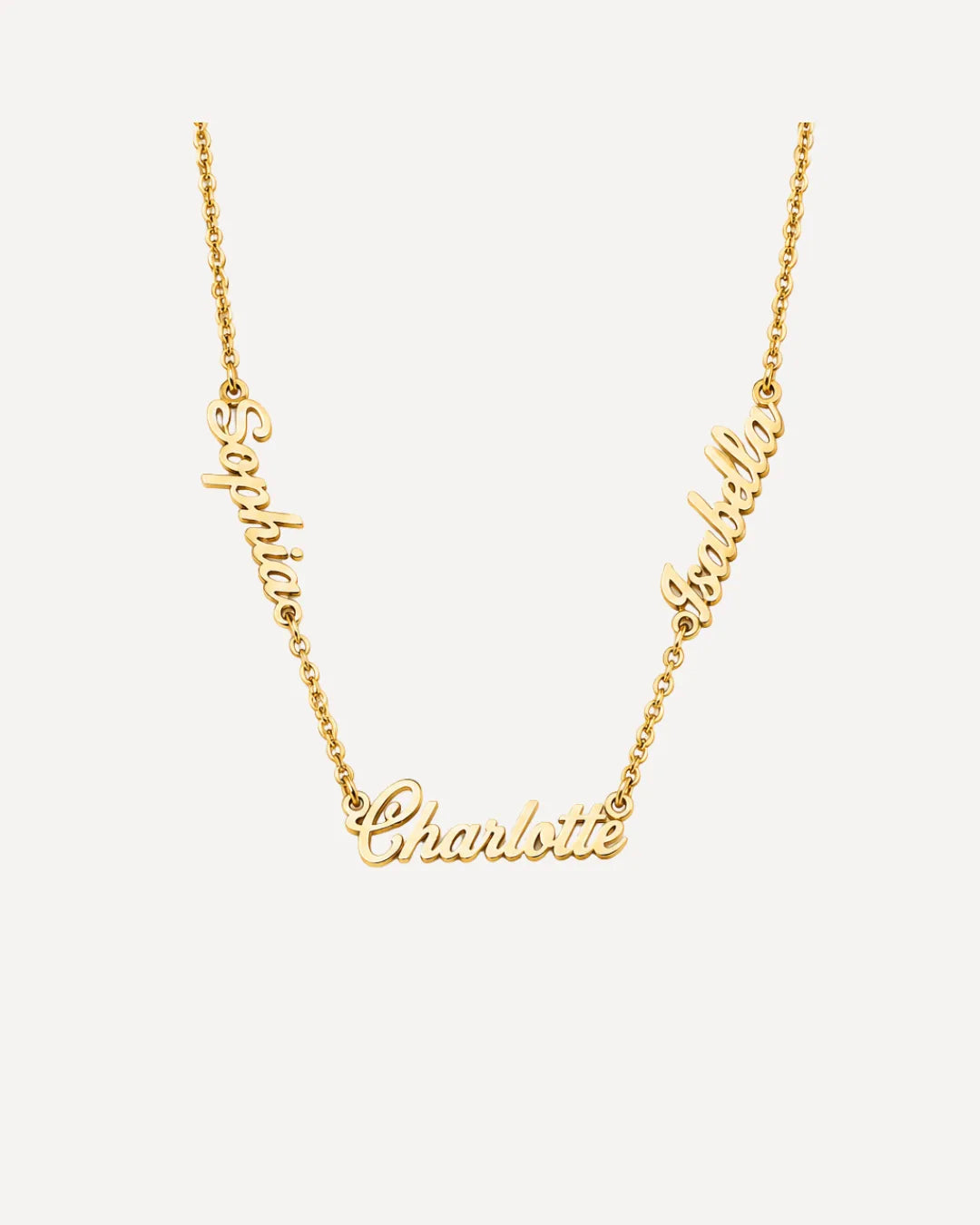 Ava Multiple Name Necklace with Custom Names