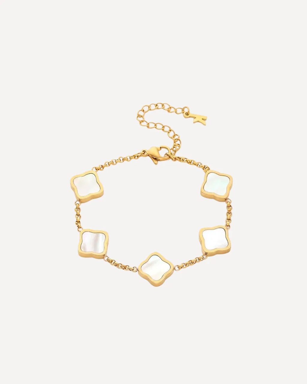 Viviana Mother of Pearl Clover Bracelet