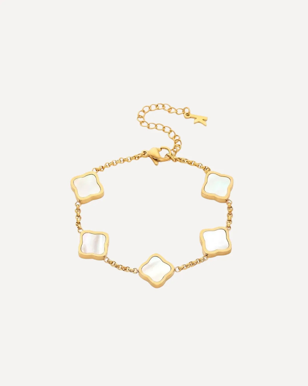 Viviana Mother of Pearl Clover Bracelet