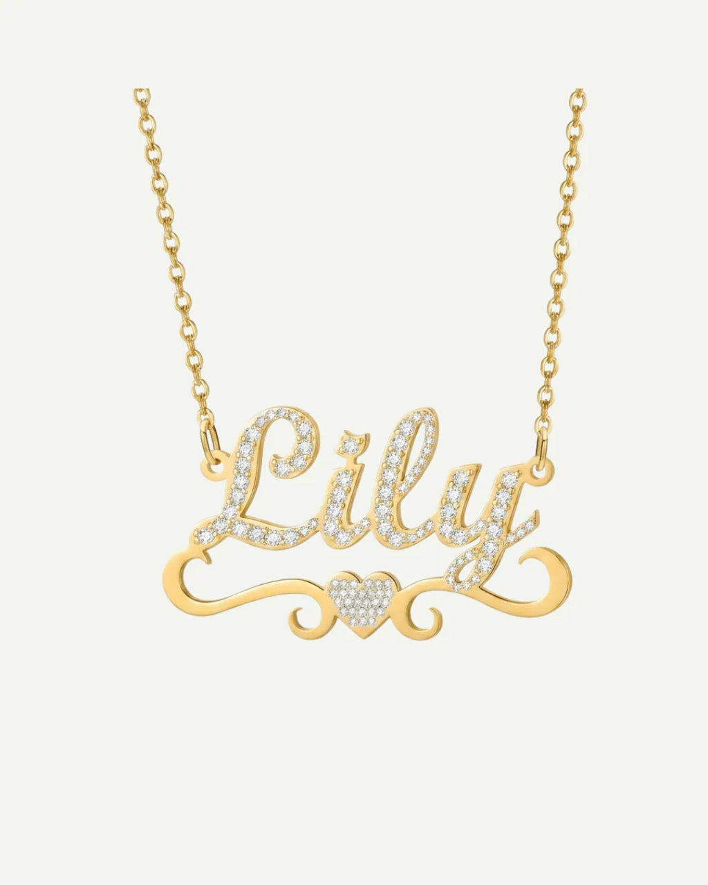 Rosalie Iced Out Name Necklace Brilliance
