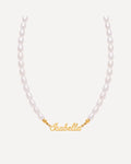 Olivia Pearl Necklace with Custom Name