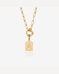 Olivia Pavè Initial Pendant Necklace