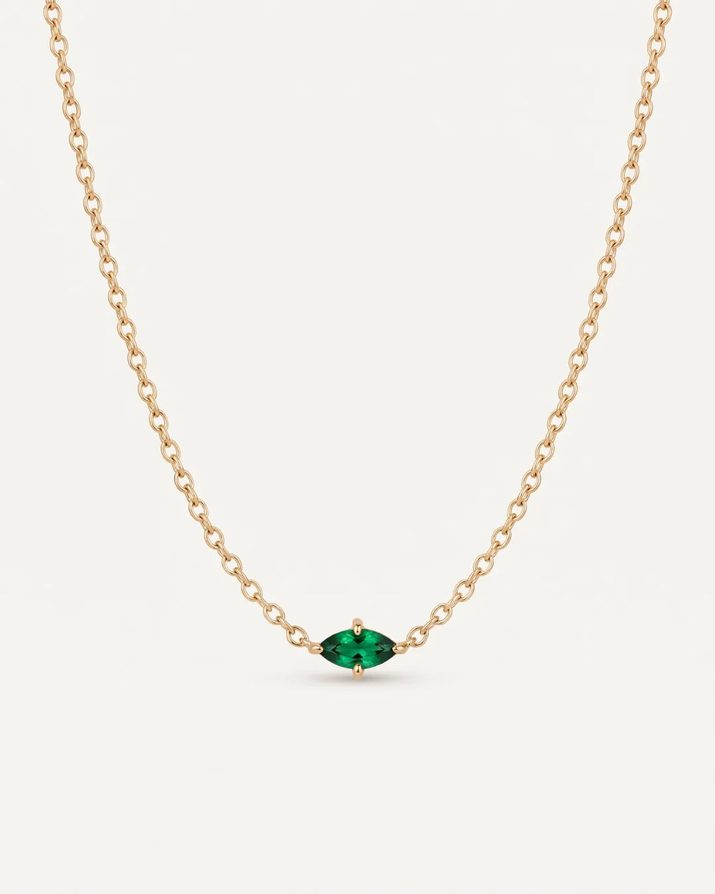 Celestine Marquise Birthstone Necklace Radiance