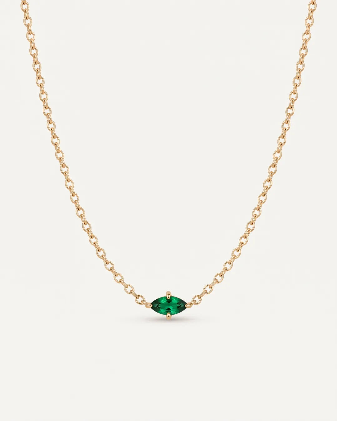 Celestine Marquise Birthstone Necklace Radiance