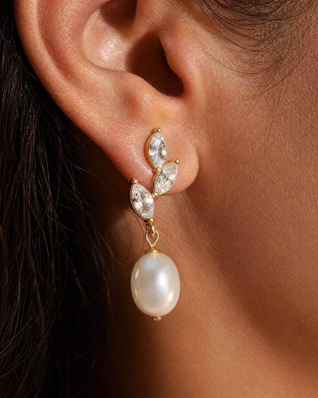 Margot Pearl Drop Earrings Elegant