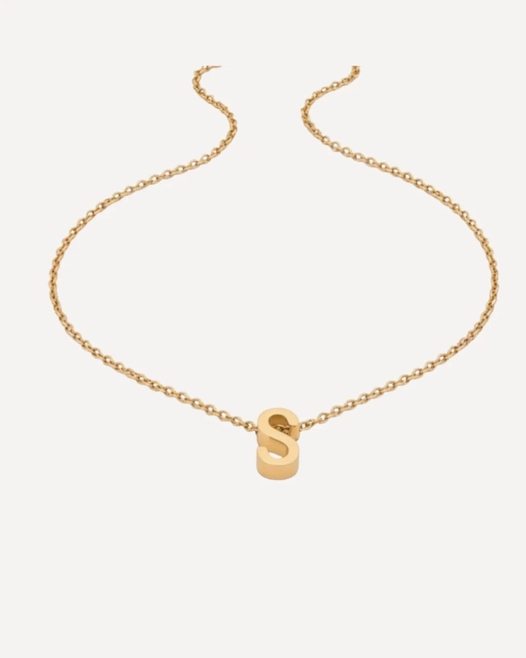 Dainty Initial Charm Necklace