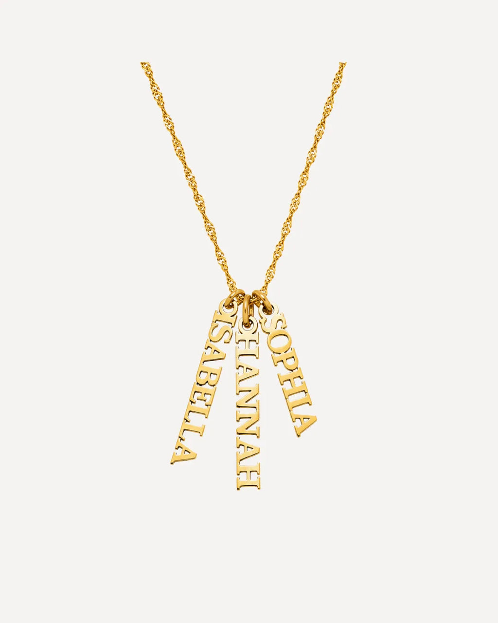 Isabella Multiple Name Necklace