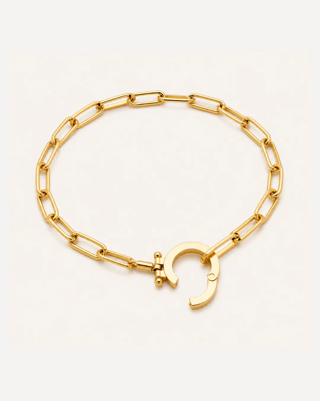 Ava Paperclip Chain Bracelet for Charms