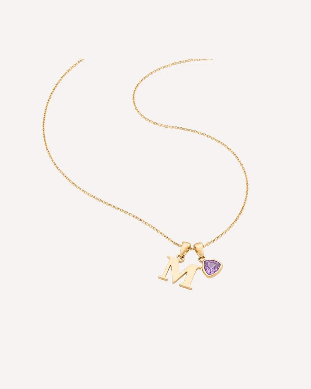 Emma Initial Birthstone Necklace