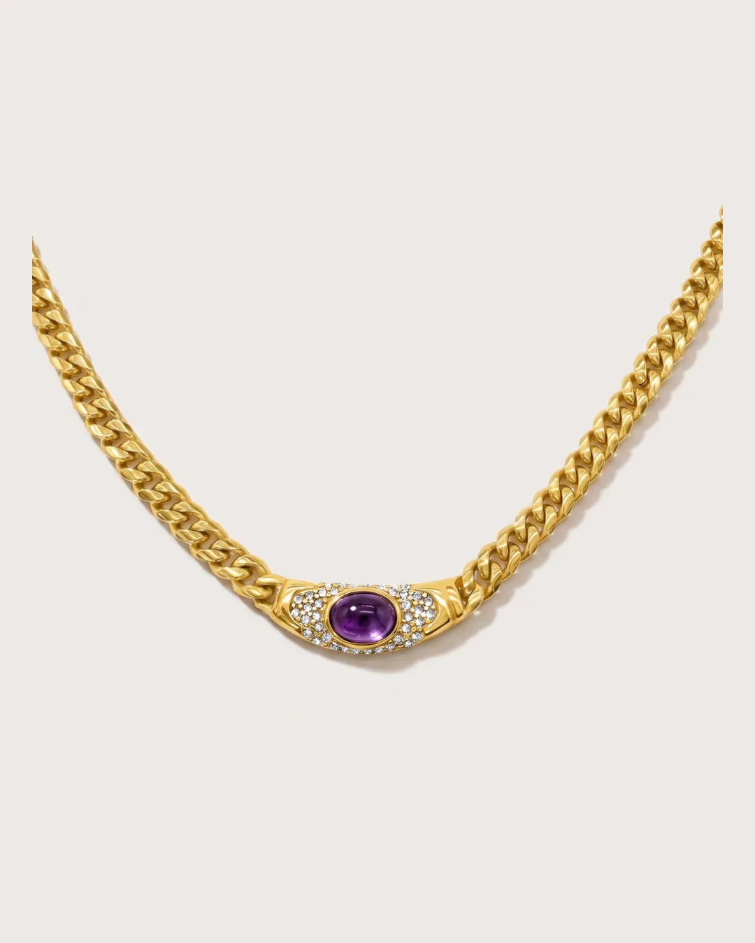 Aurelia Statement Chain Necklace Royale