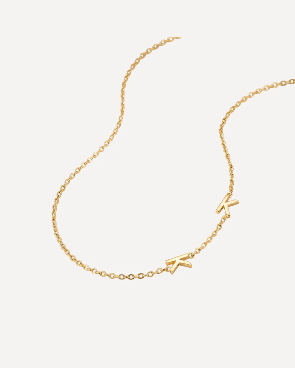 Penelope Sideways Initial Necklace Chic