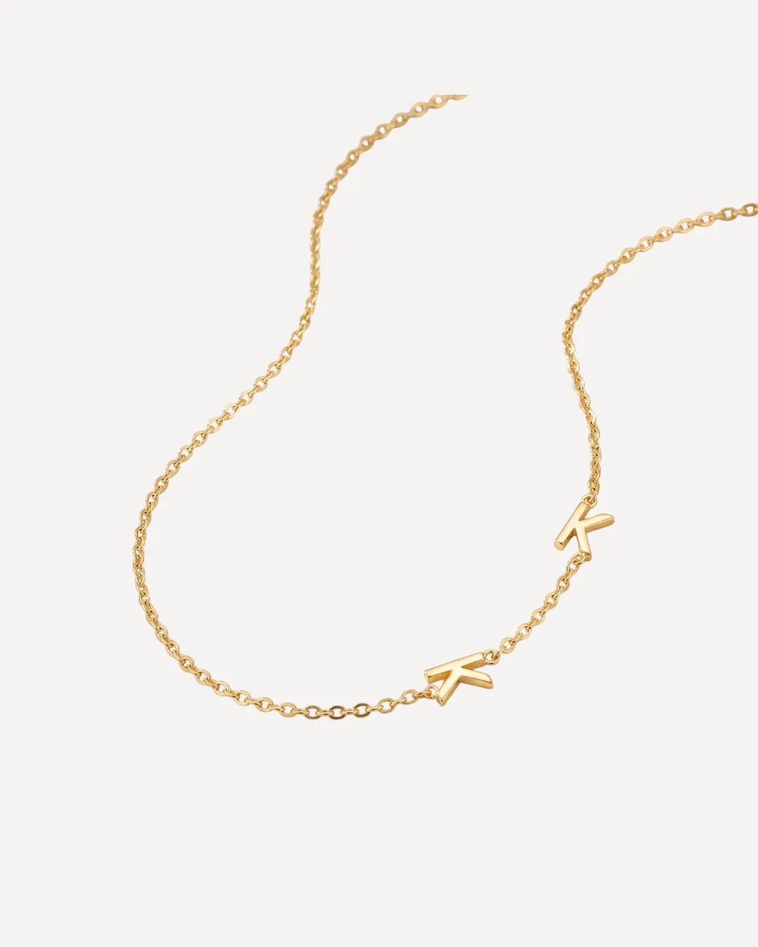 Penelope Sideways Initial Necklace Chic