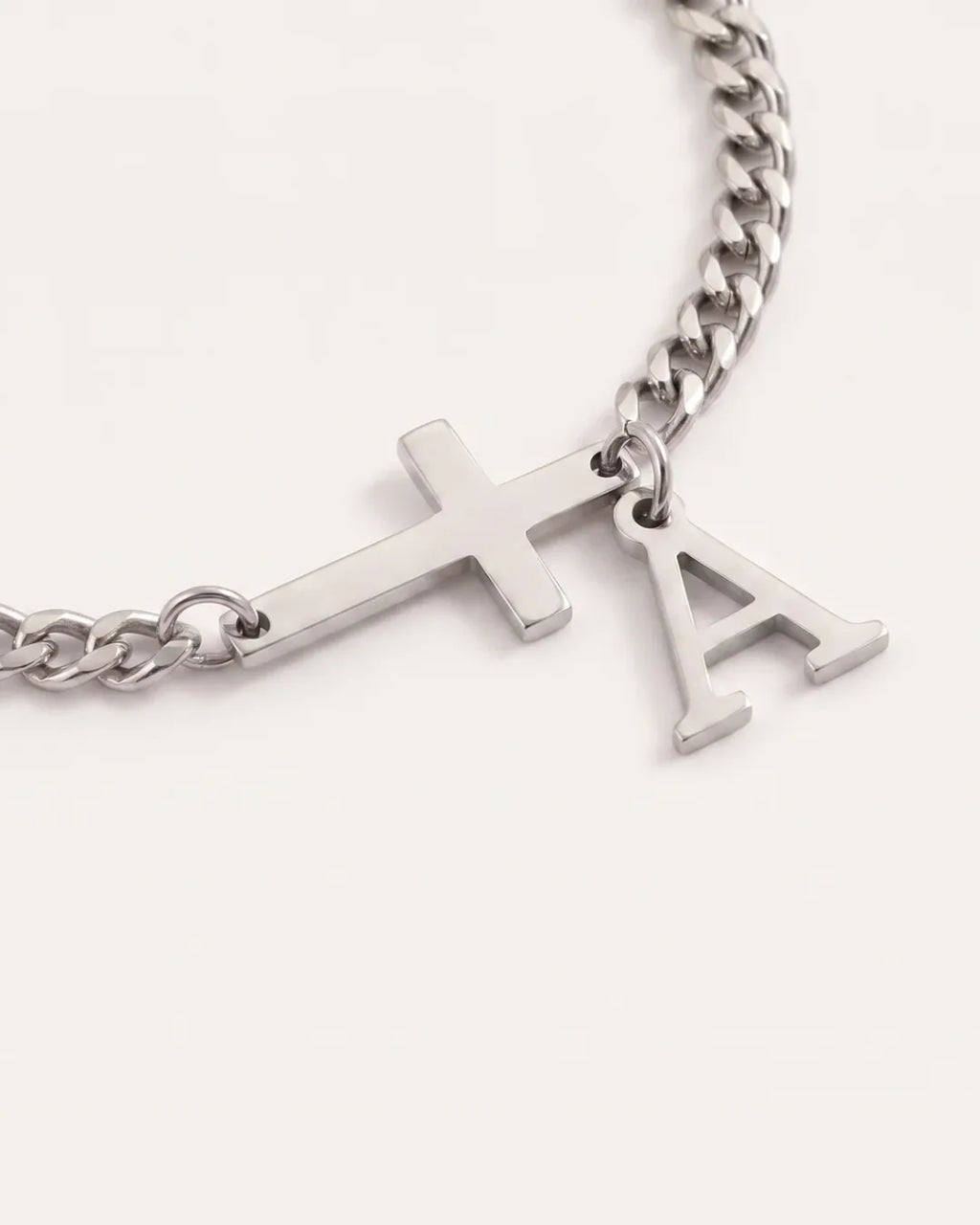 Valentina Cross Initial Bracelet Faith