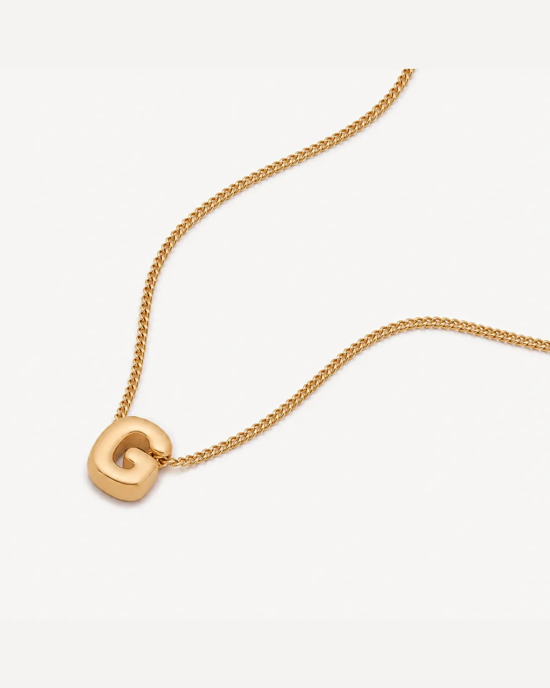 Emma Bubble Initial Charm Necklace