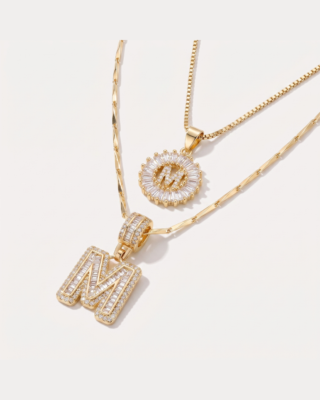 Elowen Layered Initial Necklace Brilliance
