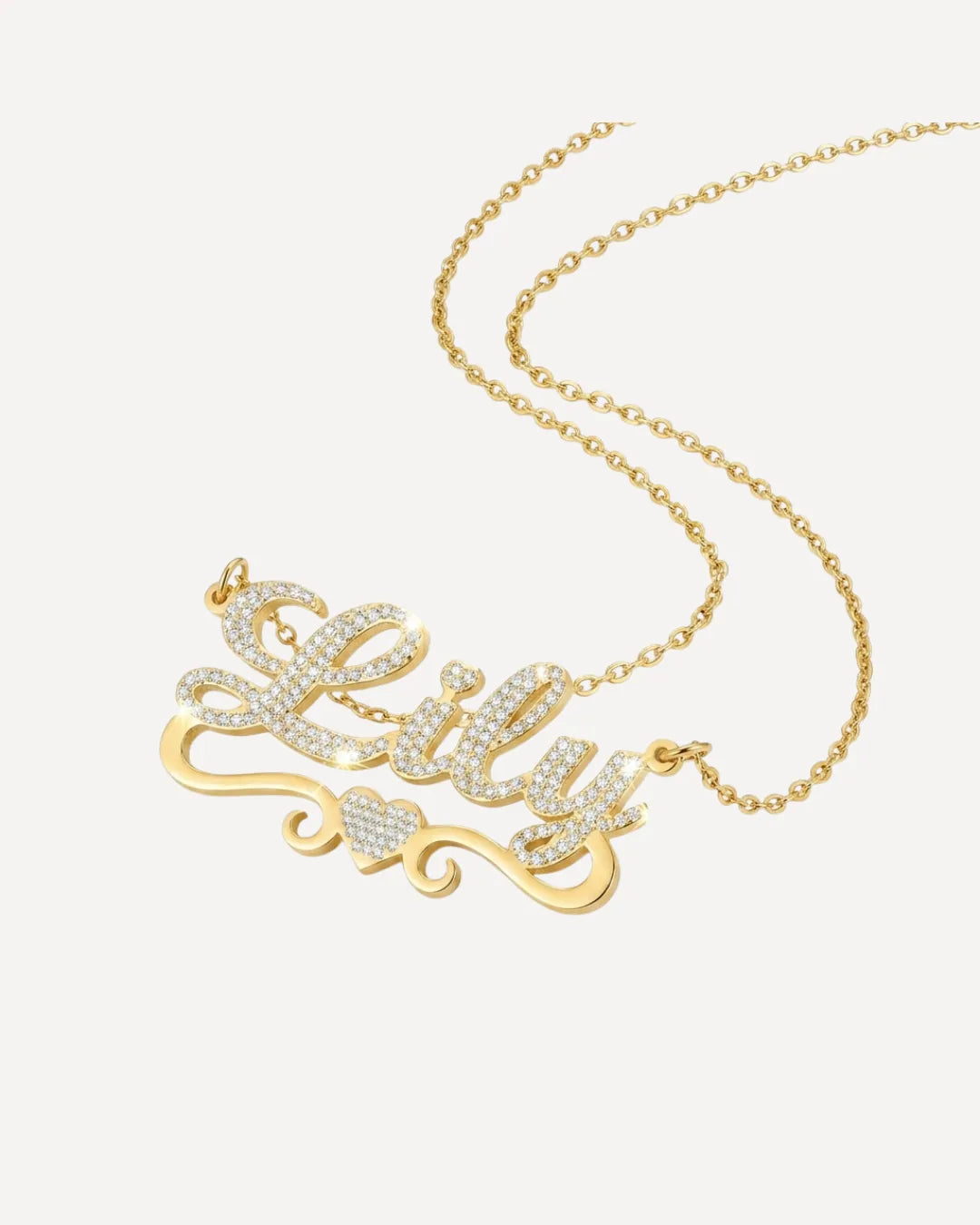 Rosalie Iced Out Name Necklace Brilliance