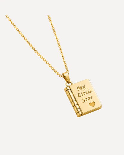 Book Locket Necklace for Daughter