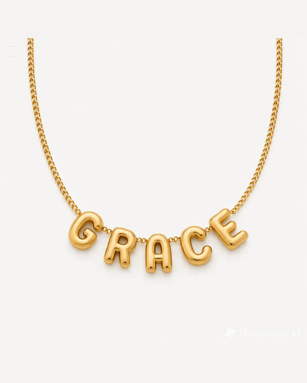 Amelia Bubble Name Necklace